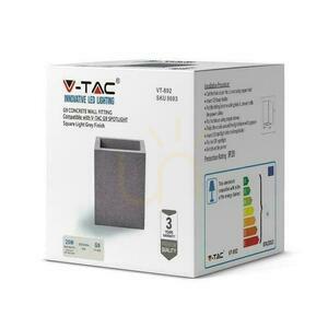 V-TAC BETON lampă de perete G9 LED Square Lumină gri IP20 VT-892 2 V-TAC BETON lampă de perete G9 LED Square Lumină gri IP20 VT-892 small 2