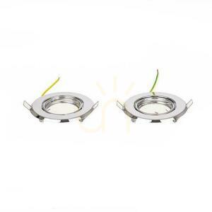 Eyelet V-TAC GU10 Round Movable Chrome (pachet. 2 buc) VT-817-RD-CH Garanție de 3 ani small 1