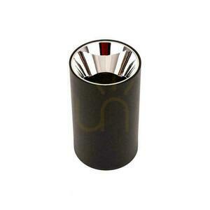 V-TAC GU10 Tub rotund montat la suprafață negru + crom închis 80x140mm VT-882RD Corp de iluminat pentru plafon 3 ani garanție small 2