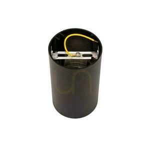 V-TAC GU10 Tub rotund montat la suprafață negru + crom închis 80x140mm VT-882RD Corp de iluminat pentru plafon 3 ani garanție small 3