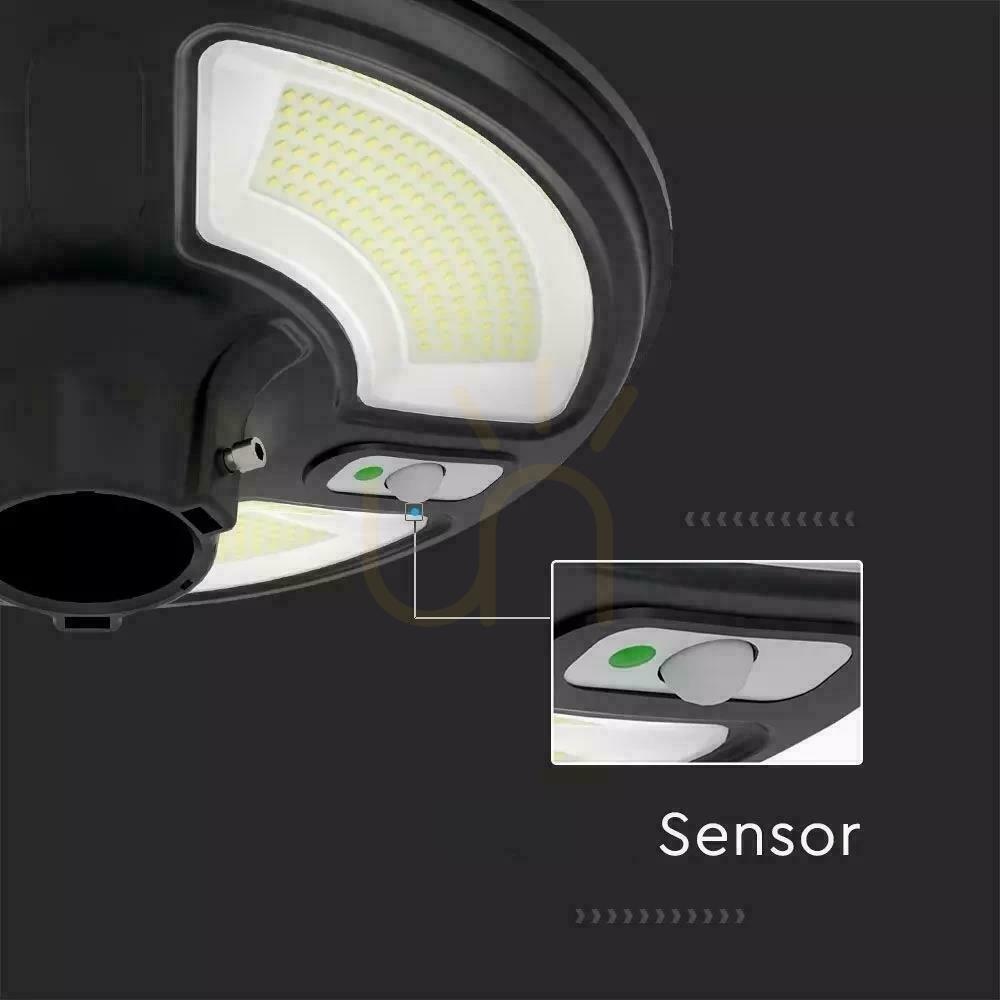 Spectacol V-TAC Solar Garden Luminaire 10W Motion Sensor TIMER PILOT IP65 VT-65W 6500K 1500lm V-TAC Solar Garden Luminaire 10W Motion Sensor TIMER PILOT IP65 VT-65W 6500K 1500lm