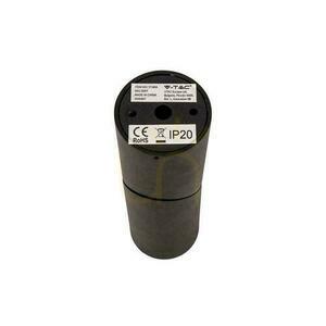 V-TAC Aluminiu GU10 Tub rotund montat la suprafață Negru VT-804 Garanție de 3 ani small 3