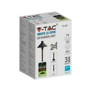 V-TAC 7W SAMSUNG CHIP 2-in-1 Stâlp de grădină negru VT-907 6400K 420lm 3 ani garanție small 3
