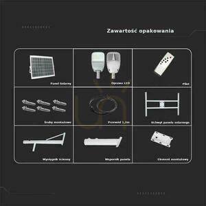 V-TAC SAMSUNG CHIP 50W alb IP65 LiFePo4 VT-ST303 6000K 3000lm Solar LED Street Luminaire 3 ani garanție small 6