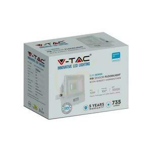 V-TAC LED proiector 10W SAMSUNG CHIP senzor de mișcare alb cu MUFa VT-118S 6500K 735lm 5 ani garanție small 4