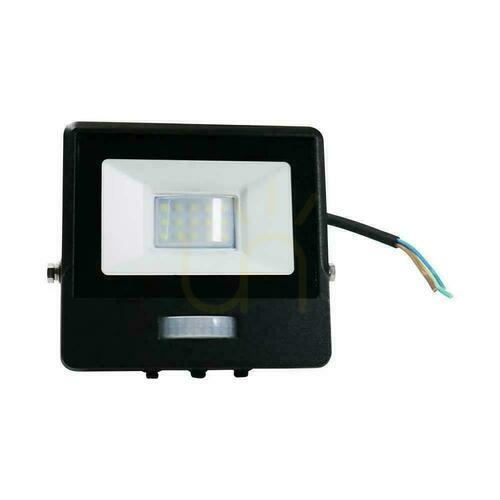 Verifica V-TAC LED proiector 10W SAMSUNG CHIP senzor de mișcare cablu negru 1M VT-118S-1 6400K 735lm 5 ani garanție