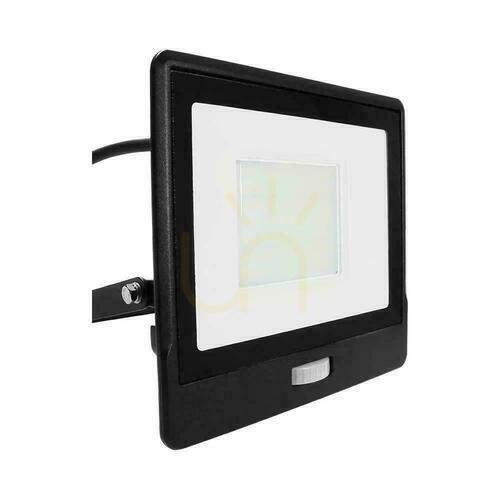 Verifica Proiector LED V-TAC 50W SAMSUNG CHIP Senzor de mișcare Cablu negru 1M VT-158S-1 6400K 4000lm 5 ani garanție