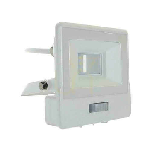 Verifica V-TAC LED proiector 10W SAMSUNG CHIP senzor de mișcare cablu alb 1M VT-118S 6400K 735lm 5 ani garanție