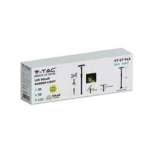 V-TAC Solar LED Garden Pole 3W 2in1 (pachet. 2 buc) VT-943 3000K 260lm small 2
