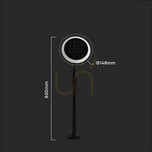 V-TAC Solar LED Garden Pole 3W 2in1 (pachet. 2 buc) VT-943 3000K 260lm small 5