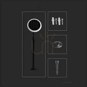 V-TAC Solar LED Garden Pole 3W 2in1 (pachet. 2 buc) VT-943 3000K 260lm small 6