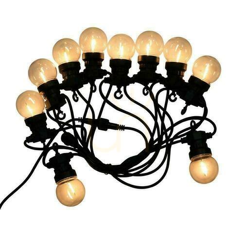 Verifica V-TAC Garden Garland (șir) 5W LED 5 metri 10 becuri 0.5W Filament VT-71510 3000K 550lm