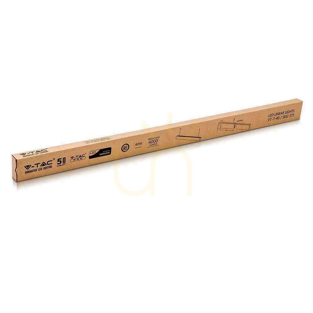 Afişa V-TAC LED liniar SAMSUNG CHIP 40W Pendantable Gray 120cm VT-7-40 4000K 3300lm 5 ani garanție V-TAC LED liniar SAMSUNG CHIP 40W Pendantable Gray 120cm VT-7-40 4000K 3300lm 5 ani garanție