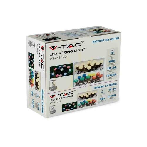 Verifica V-TAC Garden Girland (șir) LED 10 metri 20 becuri 0.5W IP44 VT-71020 3000K 960lm