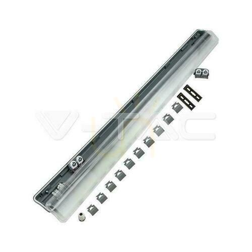 Verifica Corp de iluminat etanș V-TAC VT-12023 IP65 pentru 2 tuburi LED T8 G13, 120 cm