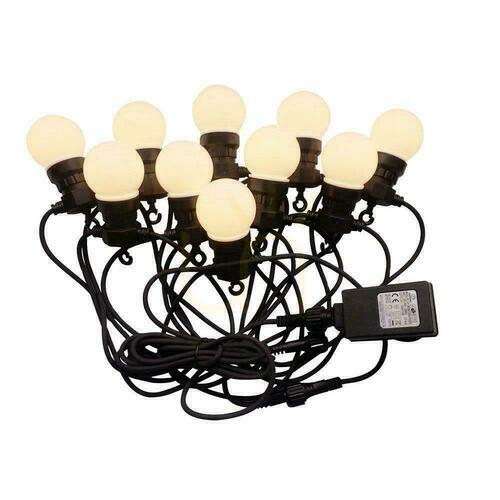Verifica V-TAC Garden Girland (șir) LED 5 metri 10 becuri 0.5W VT-70510 3000K 480lm