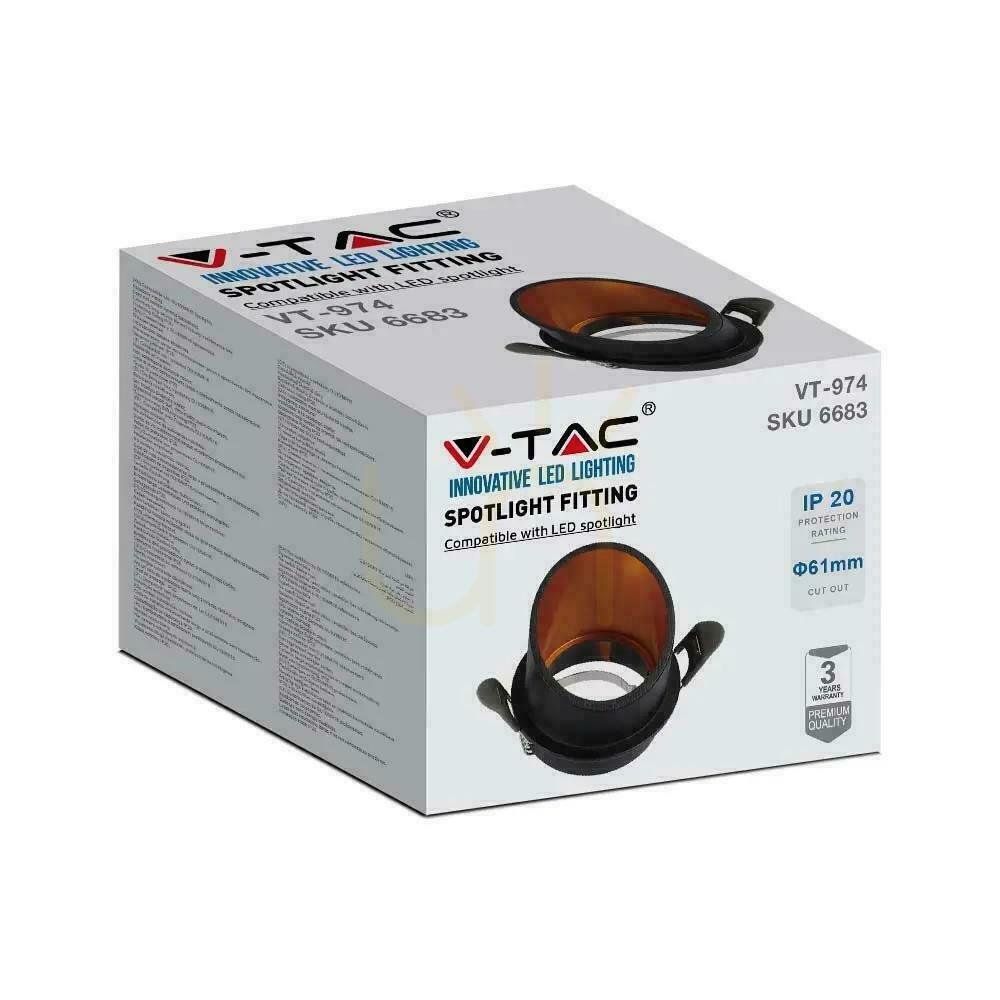 Vedere V-TAC GU10 Eyelet încastrat negru + auriu VT-974RD-B Garanție de 3 ani V-TAC GU10 Eyelet încastrat negru + auriu VT-974RD-B Garanție de 3 ani