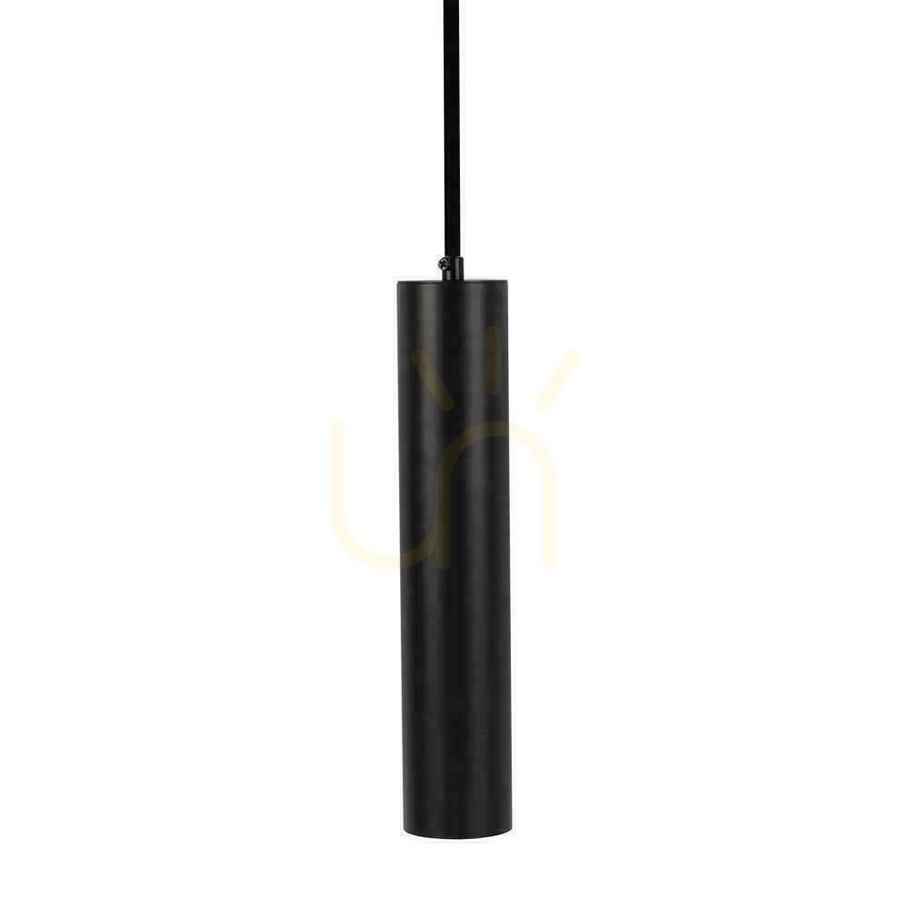 Vedere V-TAC GU10 Corp de iluminat cu pandantiv negru 55x300mm VT-976-300 3 ani garanție V-TAC GU10 Corp de iluminat cu pandantiv negru 55x300mm VT-976-300 3 ani garanție