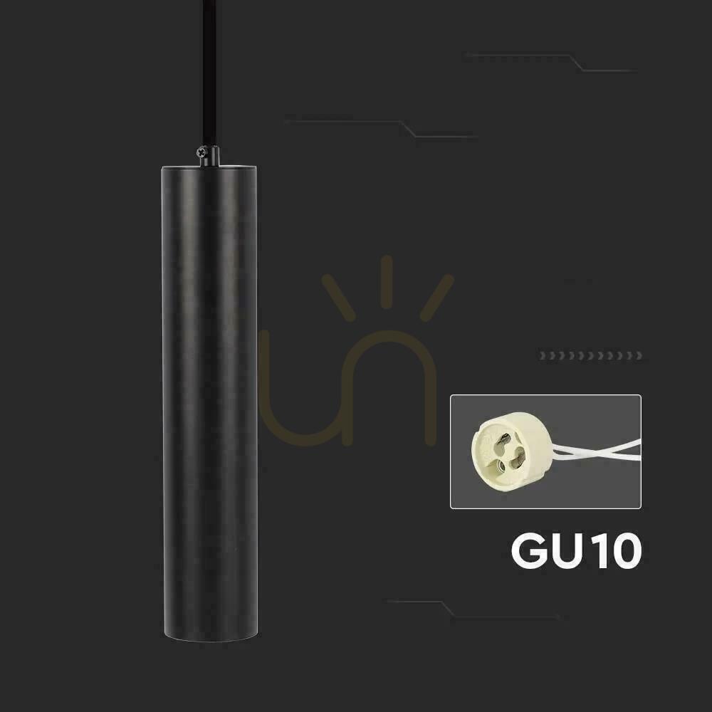 Verifica V-TAC GU10 Corp de iluminat cu pandantiv negru 55x300mm VT-976-300 3 ani garanție V-TAC GU10 Corp de iluminat cu pandantiv negru 55x300mm VT-976-300 3 ani garanție