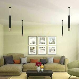 V-TAC GU10 Corp de iluminat cu pandantiv Negru+Gold 60x500mm VT-977 Garanție de 3 ani small 5