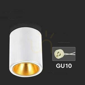 V-TAC GU10 Tub rotund montat la suprafață Alb+Gold 98x118mm VT-978RD Garanție de 3 ani small 2