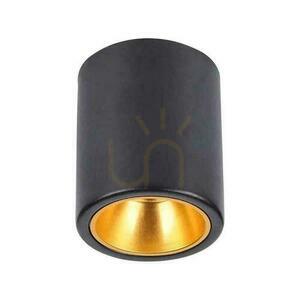 V-TAC GU10 Tub rotund montat la suprafață Negru+Gold 98x118mm VT-978RD Garanție de 3 ani small 0