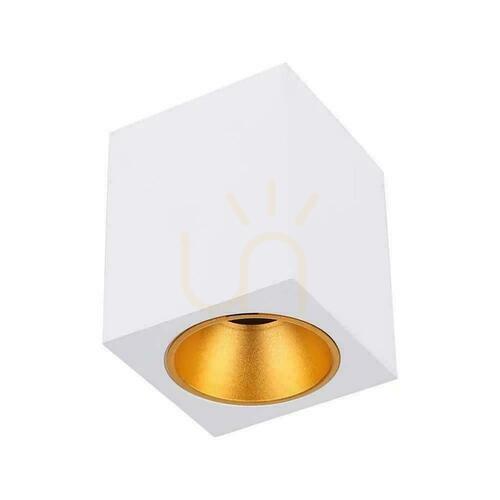 Verifica V-TAC GU10 Square Surface Mounting Alb+Gold 100x100x120cm VT-979SQ 3 ani garanție