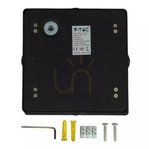 V-TAC 4W LED corp de iluminat de perete IP65 Black Square VT-704-B 3000K 428lm small 4