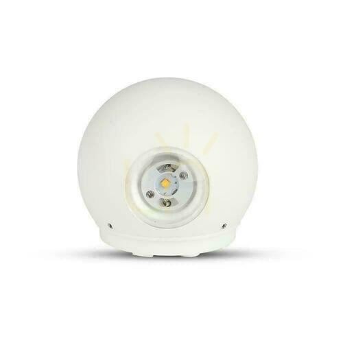 Verifica Lampă de perete V-TAC 4W LED alb rotund IP65 VT-836-W 4000K 476lm.