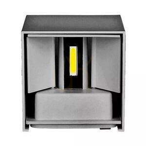 V-TAC 11W LED Top Down Chip reglabil BRIDGELUX Grey Square IP65 VT-759-12-G 3000K 1360lm Corp de iluminat de perete. small 3