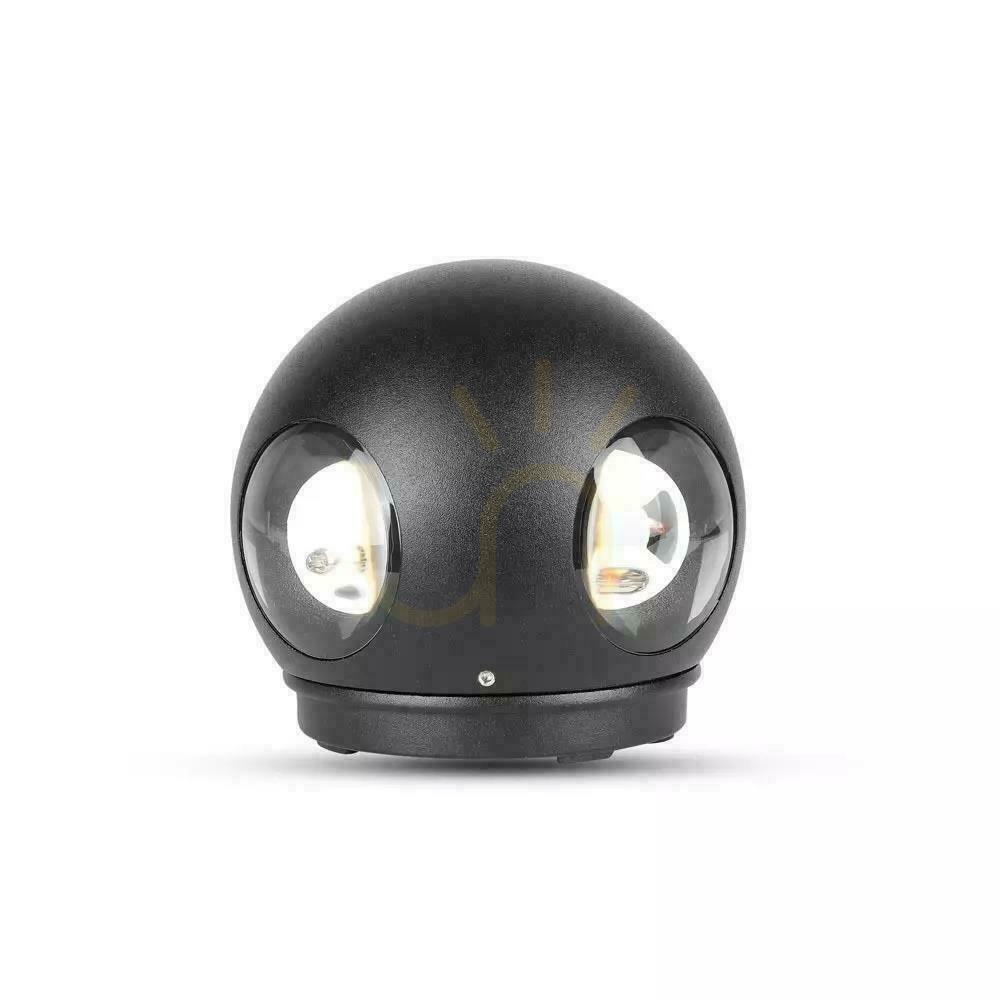 Verifica Lampă de perete V-TAC 4W LED negru rotund IP65 VT-834-B 4000K 428lm. Lampă de perete V-TAC 4W LED negru rotund IP65 VT-834-B 4000K 428lm.