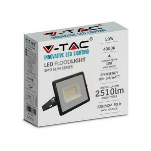 V-TAC 30W SMD E-Series LED proiector negru VT-4031 4000K 2510lm. small 1