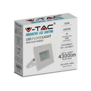 V-TAC LED proiector 50W SMD E-Series alb VT-4051 6500K 4300lm. 1 V-TAC LED proiector 50W SMD E-Series alb VT-4051 6500K 4300lm. small 1