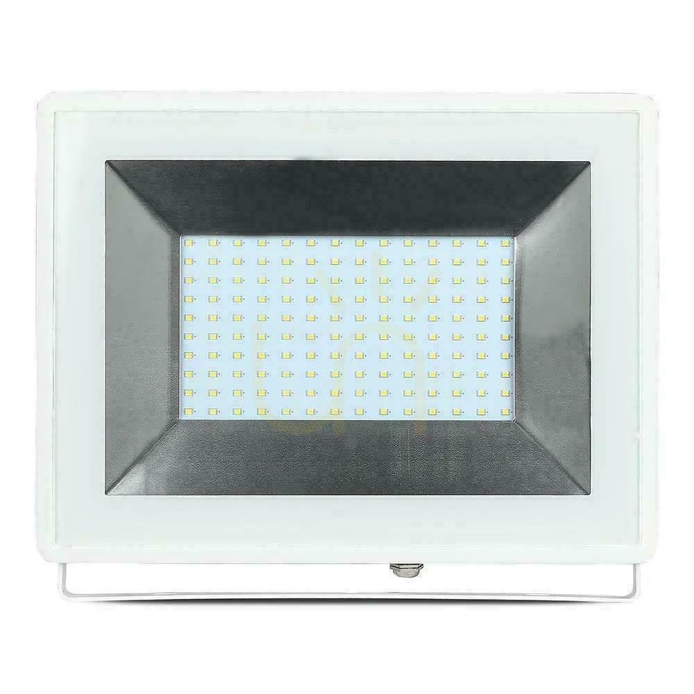 Vedere V-TAC 100W SMD E-Series alb VT-40101 4000K 8700lm LED proiector. V-TAC 100W SMD E-Series alb VT-40101 4000K 8700lm LED proiector.