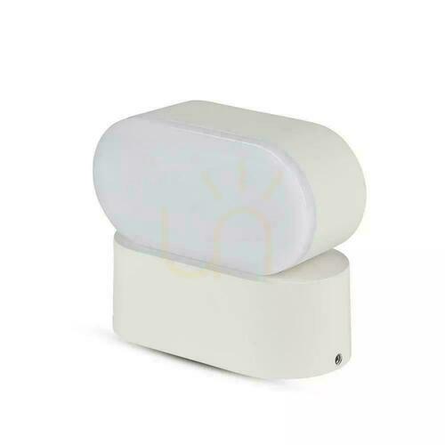 Verifica Lampă de perete V-TAC 6W LED alb IP65 pivotant 350st VT-816-W-N 4000K 800lm.