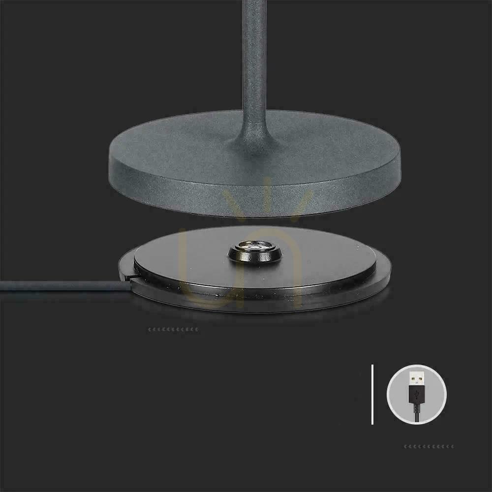 Verifica V-TAC 2W LED Lampă de noptieră IP54 gri VT-7522 3000K 200lm. V-TAC 2W LED Lampă de noptieră IP54 gri VT-7522 3000K 200lm.