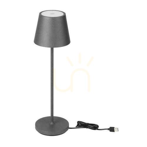 Verifica V-TAC 2W LED Lampă de noptieră IP54 gri VT-7522 3000K 200lm.