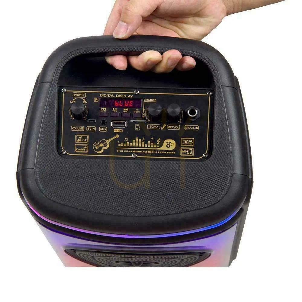Vedere V-TAC Difuzor portabil 400W Microfon Telecomandă BT USB TF FM AUX TWS KARAOKE VT-4000W. V-TAC Difuzor portabil 400W Microfon Telecomandă BT USB TF FM AUX TWS KARAOKE VT-4000W.