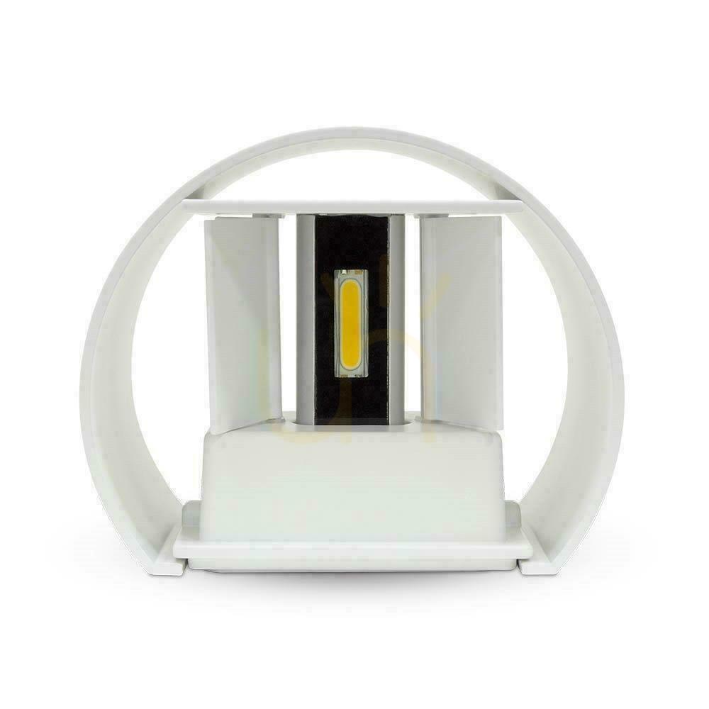 Vedere Montat pe perete 5W V-TAC sus jos reglabil alb rotund IP65 Bridgelux VT-756 4000K 700lm Montat pe perete 5W V-TAC sus jos reglabil alb rotund IP65 Bridgelux VT-756 4000K 700lm