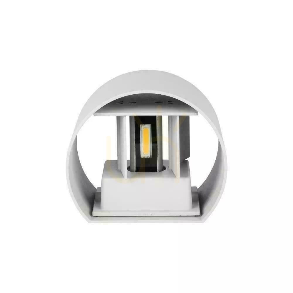 Afişa Montat pe perete 5W V-TAC sus jos reglabil alb rotund IP65 Bridgelux VT-756 4000K 700lm Montat pe perete 5W V-TAC sus jos reglabil alb rotund IP65 Bridgelux VT-756 4000K 700lm