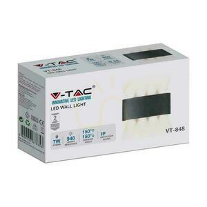 Montare pe perete sus în jos V-TAC 7W LED negru IP65 VT-848 4200K 940lm small 2