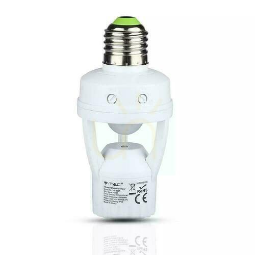 Verifica Senzor de mișcare 360st cu corp de iluminat E27 V-TAC VT-8005