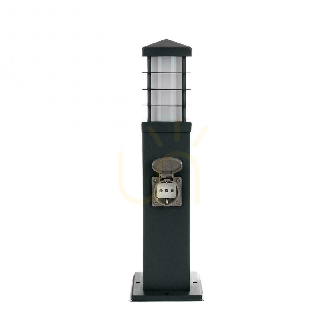 previzualizare V-TAC Stâlp de grădină 2 prize 45cm E27 IP44 Grafit VT-1155-1 V-TAC Stâlp de grădină 2 prize 45cm E27 IP44 Grafit VT-1155-1