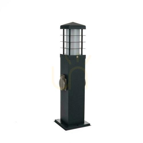 Verifica V-TAC Stâlp de grădină 2 prize 45cm E27 IP44 Grafit VT-1155-1