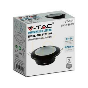 V-TAC GU10 încastrat rotund cu ochiuri etanșate cu sticlă IP44 negru VT-981 3 ani garanție 4 V-TAC GU10 încastrat rotund cu ochiuri etanșate cu sticlă IP44 negru VT-981 3 ani garanție small 4