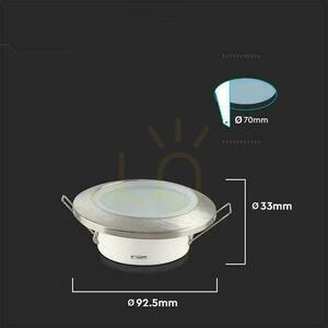 Mesh V-TAC GU10 încastrat rotund etanș cu sticlă IP44 Satin VT-981 3 ani garanție small 4