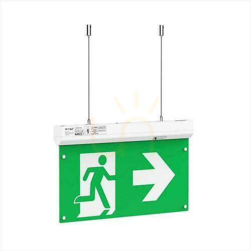 Verifica Urgență de 3 ore V-TAC 4-in-1 Pilot controlat VT-995 6000K 100lm Lumina de evacuare 3 ani garanție