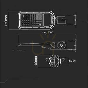 V-TAC SAMSUNG CHIP reglabil 70W 120Lm/W VT-79ST 6500K 7500lm LED corp de iluminat stradal 5 ani garanție 7 V-TAC SAMSUNG CHIP reglabil 70W 120Lm/W VT-79ST 6500K 7500lm LED corp de iluminat stradal 5 ani garanție small 7