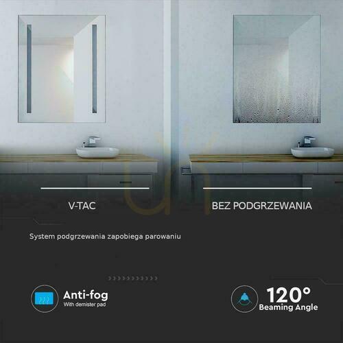Verifica V-TAC 42W LED Anty Para 80x60 IP44 VT-8800 6400K 100lm oglindă