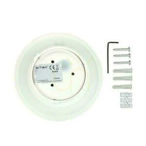Lampă de perete 8W V-TAC Bridgelux White Round 180mm IP65 VT-743 4000K 1280lm. small 2
